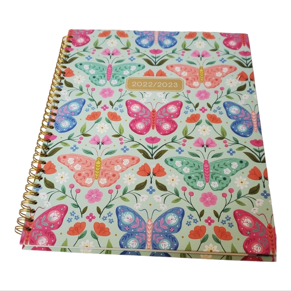 Clementine Floral Butterfly Patterned 2022/2023 Planner Hardcover